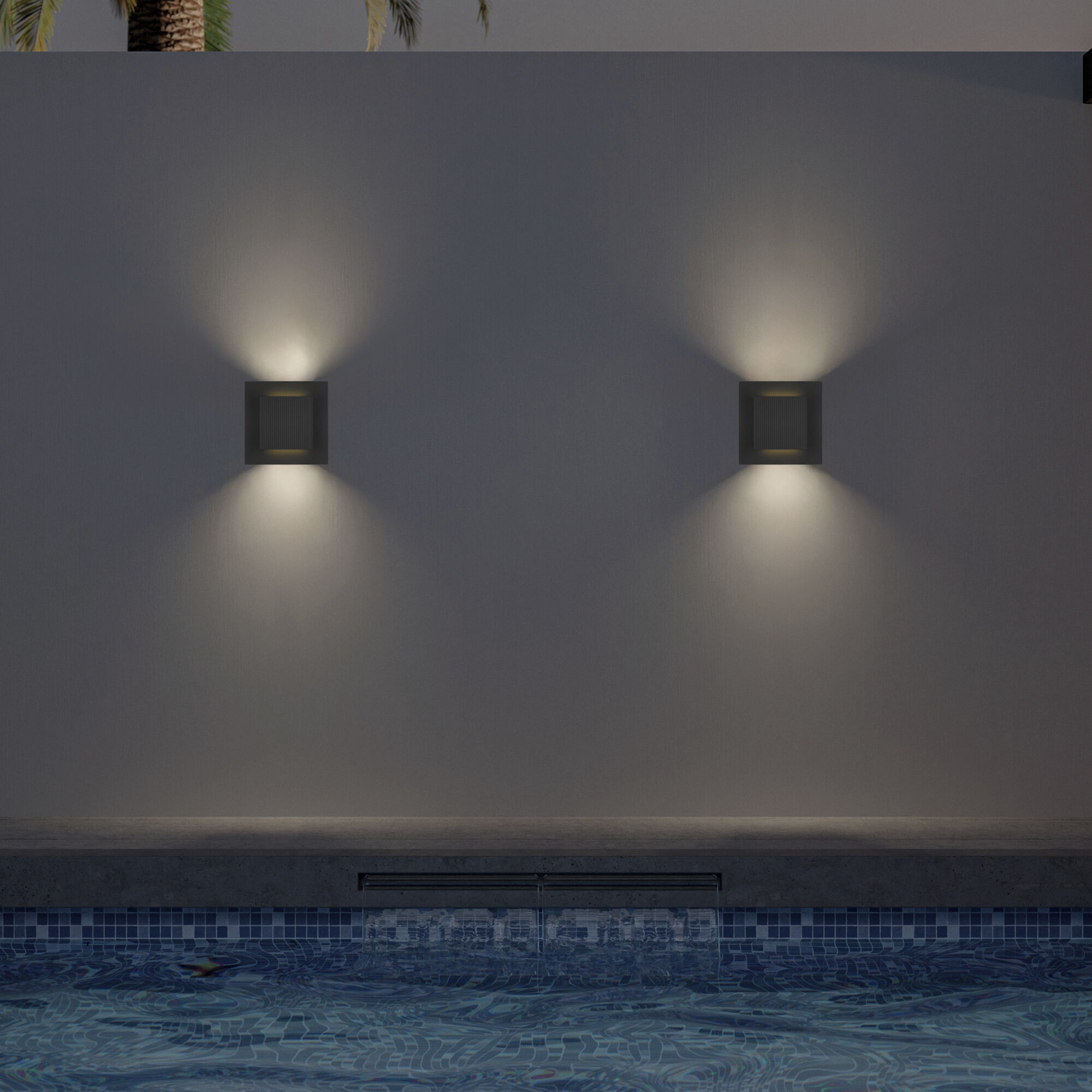Miami LED 10.25 inch Sand Black Outdoor Wall Sconce